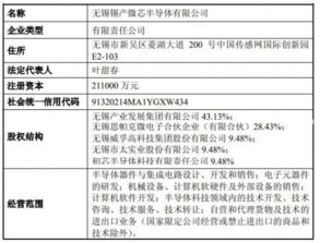 錫產微芯喜獲營業執照，法人代表引領技術服務與轉讓新篇章